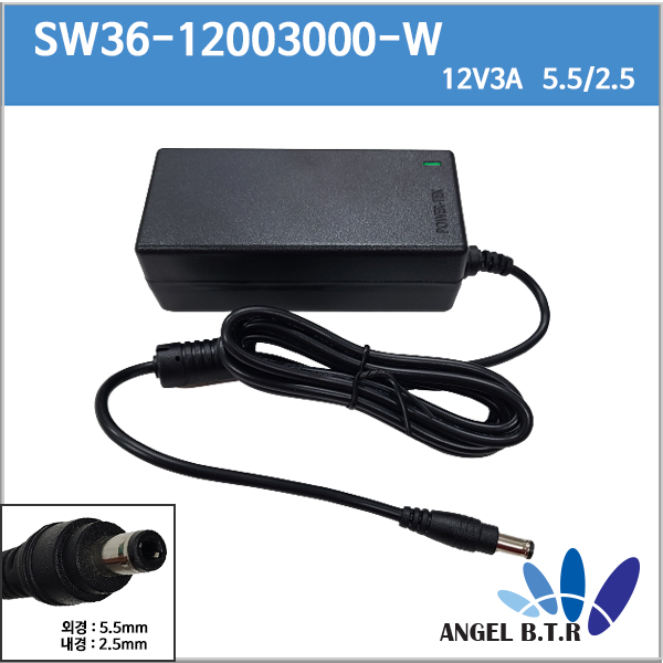 [DVE] DSA-42D-12 1 120300 / 36w/12V3A /12V 3A/5.5/2.5/SMPS방식  아답터/호환용